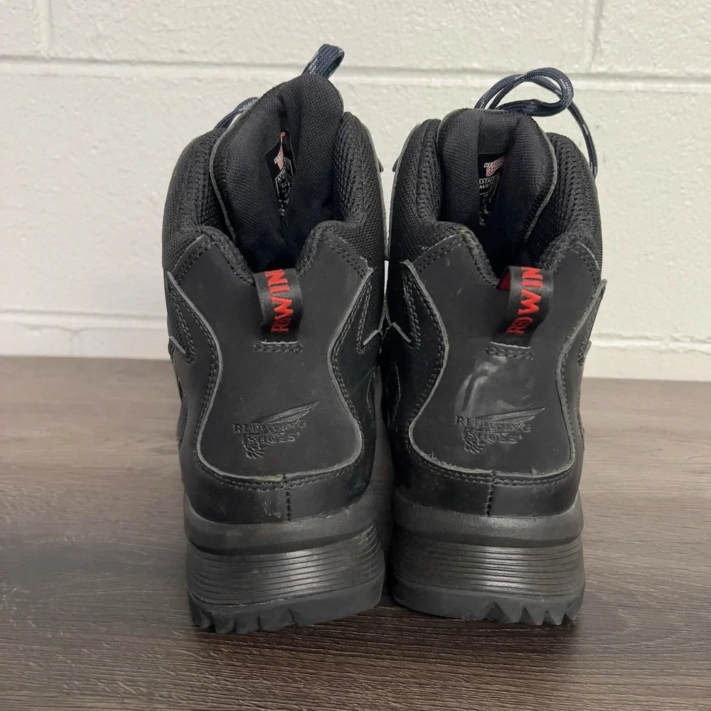 Red Wing 6690 Waterproof EH Safety Toe Work Boots Men's 12D Black Vibram